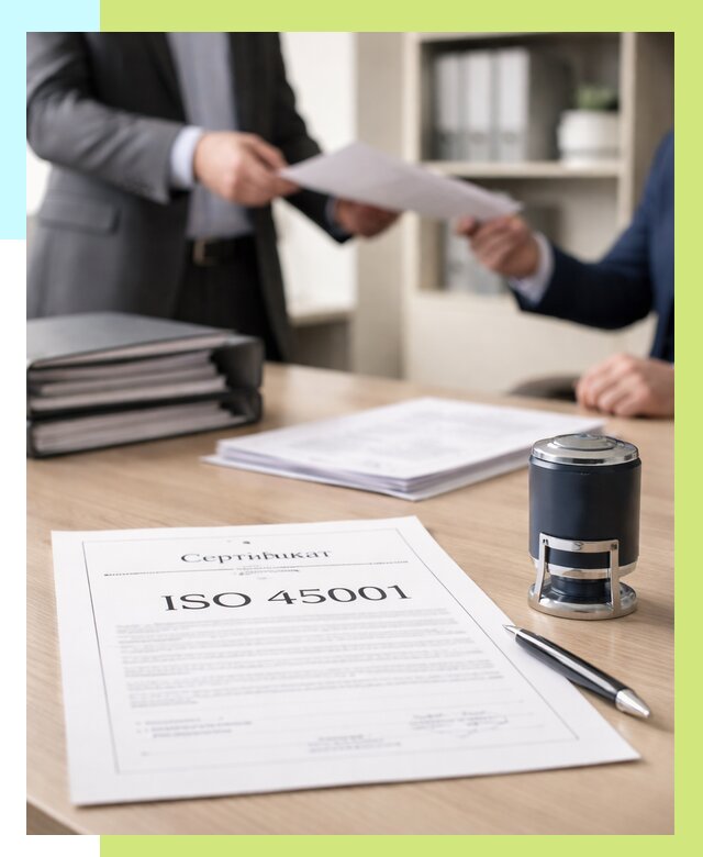 Сертификат ISO 45001 в Боровичах под ключ от 46904 р. | Сертэкс